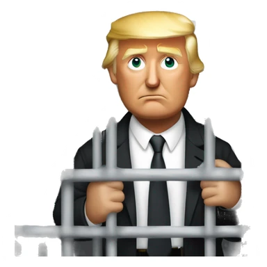 Donald trump in jail sticker
