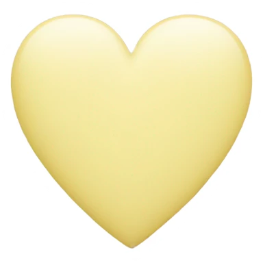 Pastel yellow heart  sticker