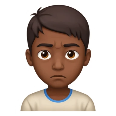an ugly Indian boy sticker