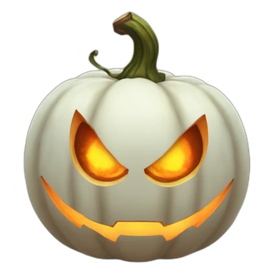 Whitefire pumpkin head with demon eyes sticker