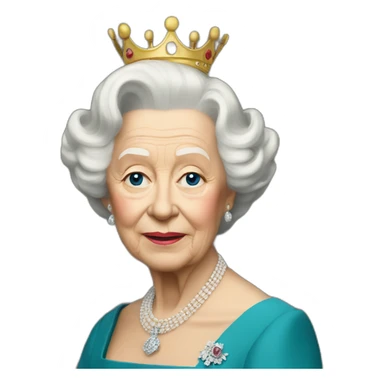 queen elisabeth sticker