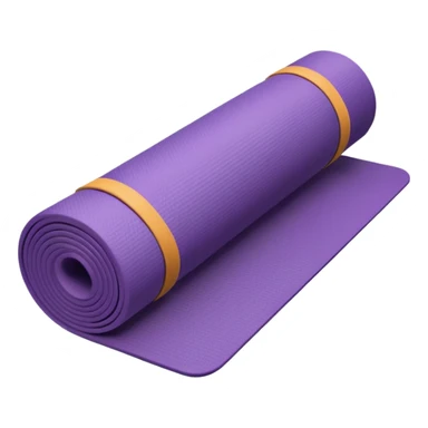 purple yoga mat roll up sticker