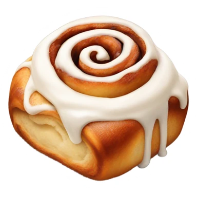 Cinnamon roll with icing sticker