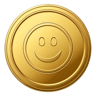 golden coin dollar sticker