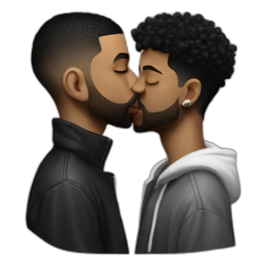 drake kissing 21 savage sticker