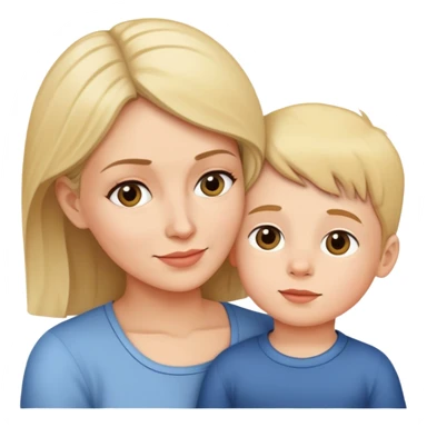 Un mamá con su hijo de 3 años sticker