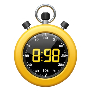 yellow stopwatch  sticker