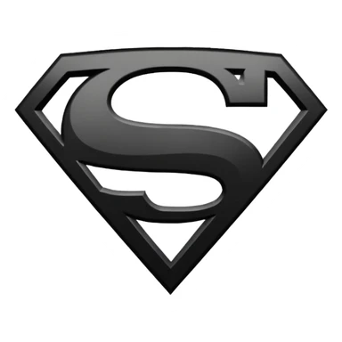 Superman Symbol batman v superman black white sticker