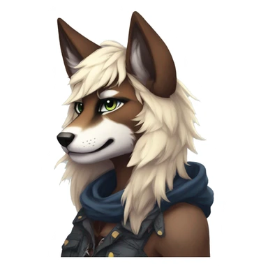 Edgy anthro furry by Falvie, LiLaiRa, AngieWolf sticker