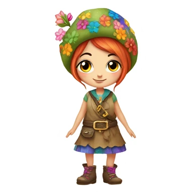 Gnome girl sticker
