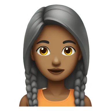 A street girl at the beach  sticker