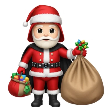 darth vader santa sticker