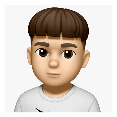 Convert this photo into a 3D emoji in Apple style, closely resembling the original person. The style should mimic Apple's emoji style with a 3D appearance, capturing the likeness and details of the person in the photo. sticker