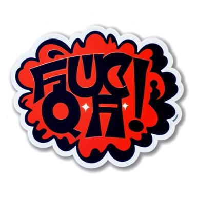 fuck off sticker