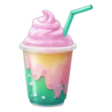 Einhorn Bubbletea sticker