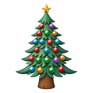 Unique Christmas tree sticker