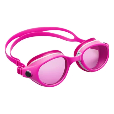pink swim goggles, athletic design with pink tinted lenses, swimming eyewear sticker