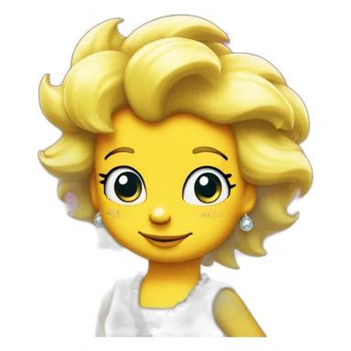 Lisa Simpson with Sparkling sticker
