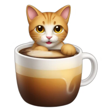 cat drink caffeine  sticker