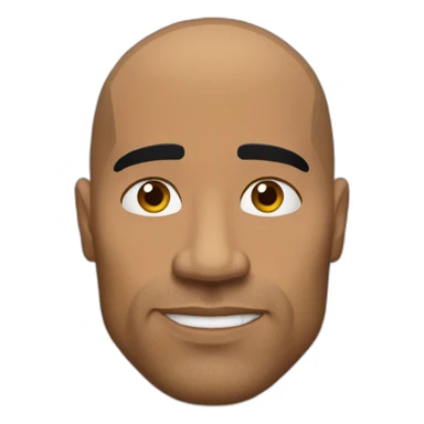 The rock eyebrow sticker