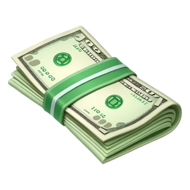 A bill of money sticker