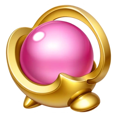 belief gold pink sticker
