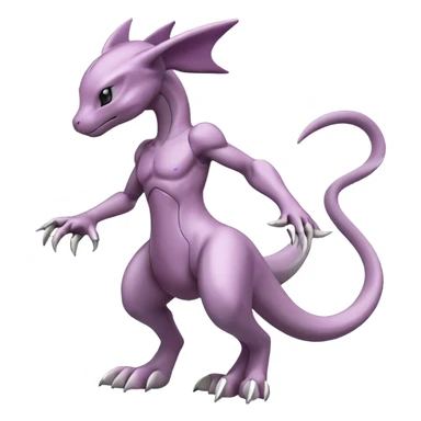  Cool Edgy Shiny Legendary Mewtwo-Digimon-Palkia-hybrid full body sticker