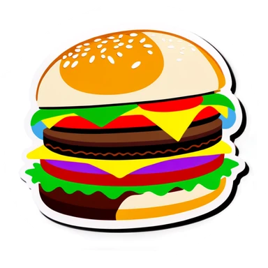 Burger  sticker
