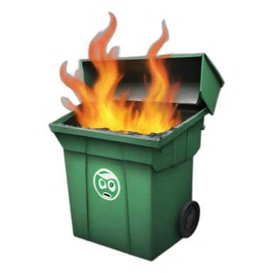 dumpster-fire sticker