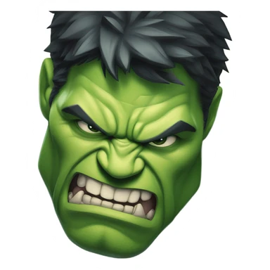 Thug Hulk face sticker