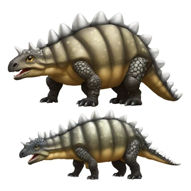 realistic armored Ankylosaurus sticker