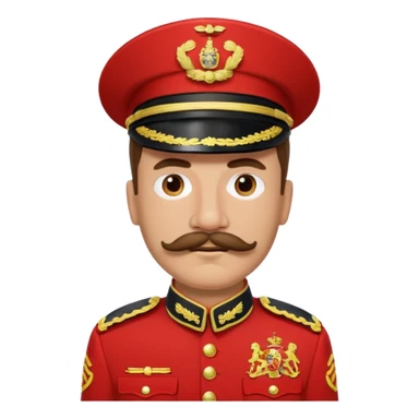 make his skin colour a little bit lighter, and his clothes should be like a spanish sergeant sticker