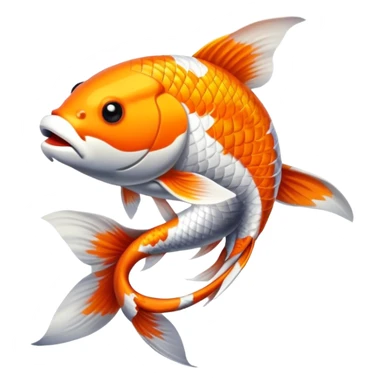 A koi fish sticker