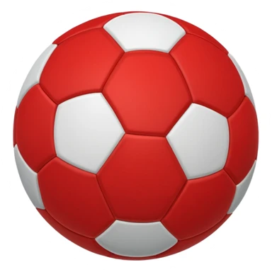 red soccer ball  sticker