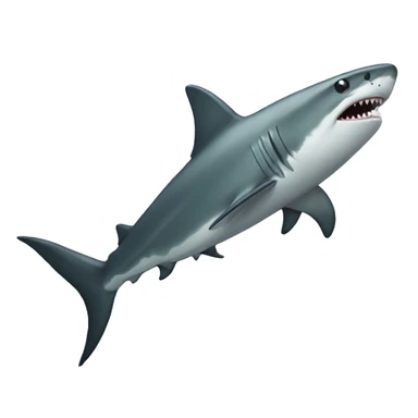 Trident shark sticker