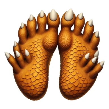 Dinosaur toes sticker