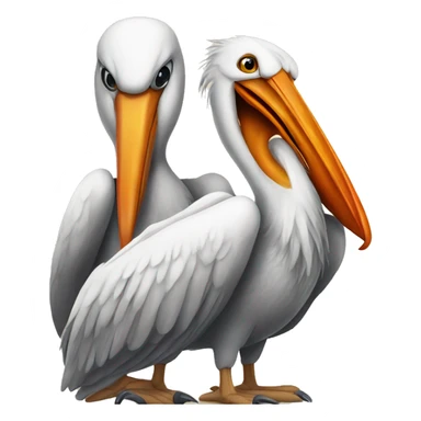 Pelican and phoenix sticker