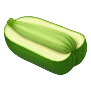 Cooked Zucchini isometric view sticker
