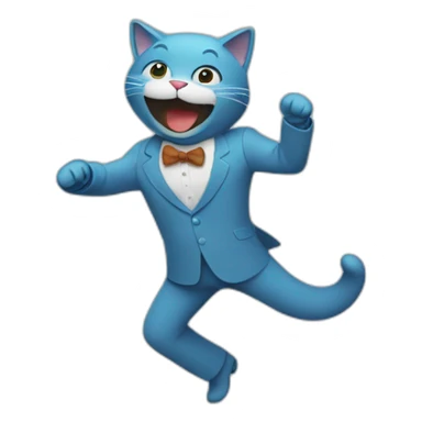 Un chat qui danse sticker
