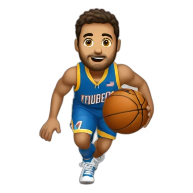 rubio gordo jugando play sticker