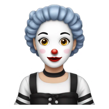 Mime girl sticker