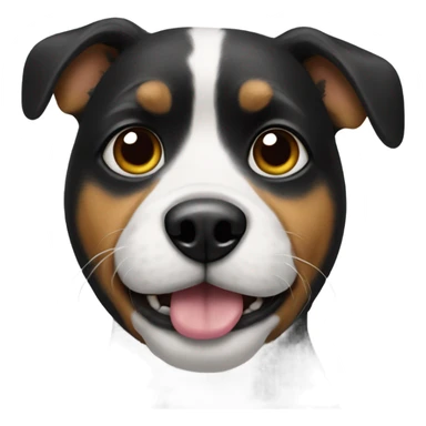 Dog with painted nails sticker