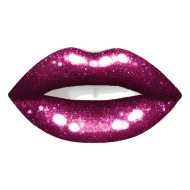 Glitter lipstick  sticker