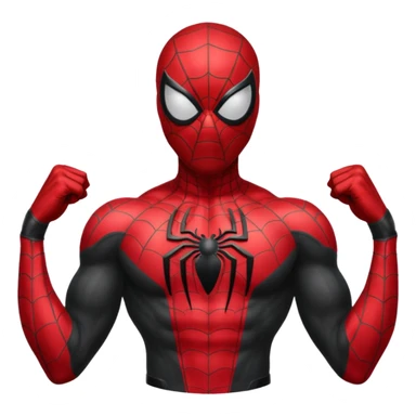 Black spiderman sticker