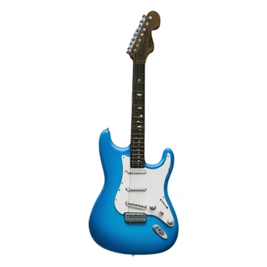 blue fender guitar sticker