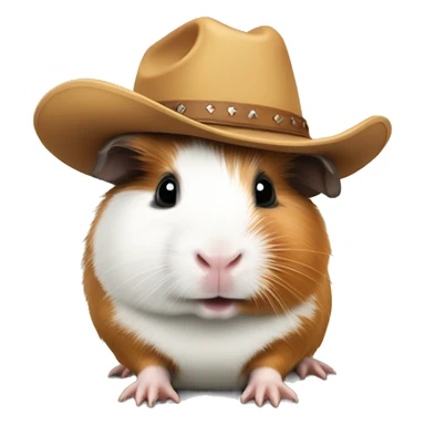 guinea pig with cowboy hat sticker
