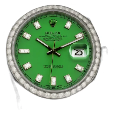datejust green dial rolex sticker
