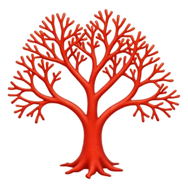 red Coral  sticker