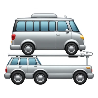 car with towbar pulling a  trailer  sticker