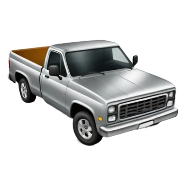 Silver pick up truck sticker